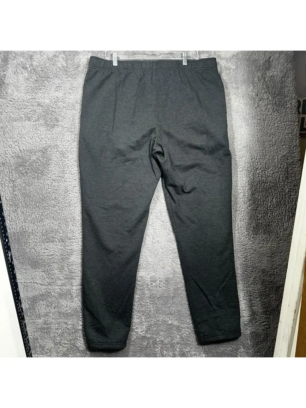 Eddie Bauer Joggers Mens XL Charcoal Gray Heather Fleece Lined Drawstring Pants